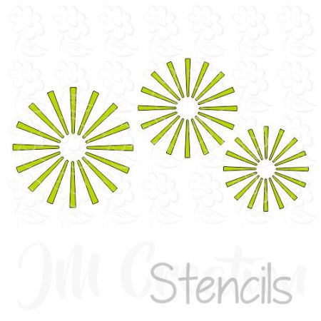 Stencil DIN lang - Strahlensterne